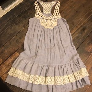 Mine Romantic Ruffle Tunic Dress Anthropologie S